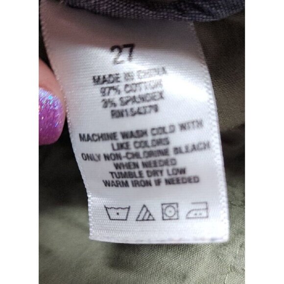 Aeropostale Size 27 Green Bermuda Walking Shorts - Picture 5 of 10